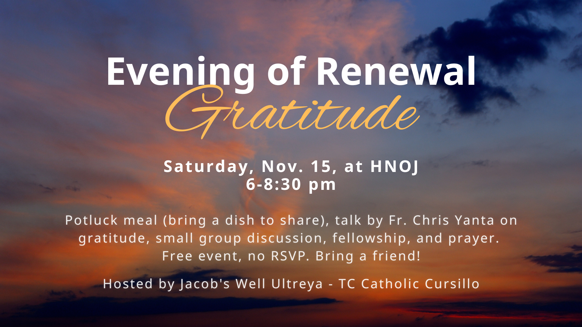 Evening Of Renewal   Gratitude 2