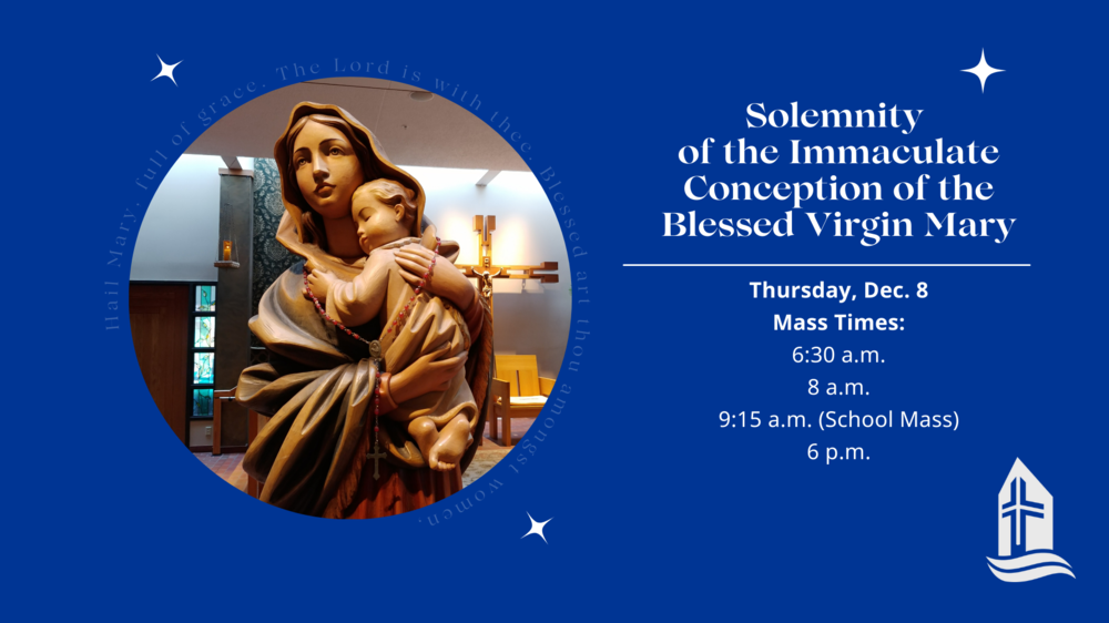 Solemnity Of The Immaculate Conception Of The Blessed Virgin Mary Thursday Dec. 8 1920 X 1080 Px