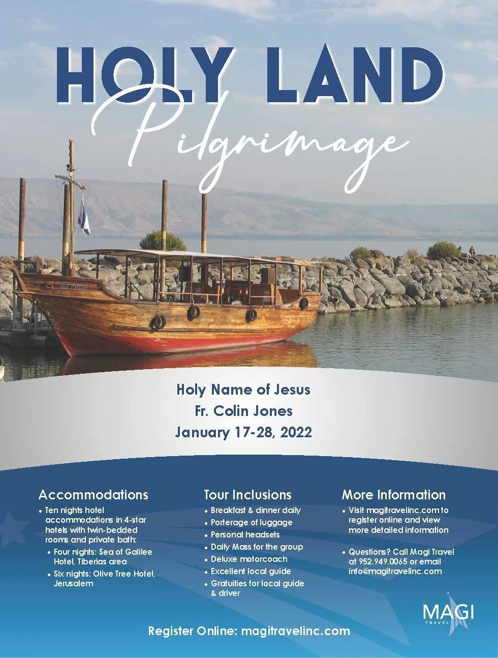 Holy Land 2022 Holy Name Of Jesus Page 1