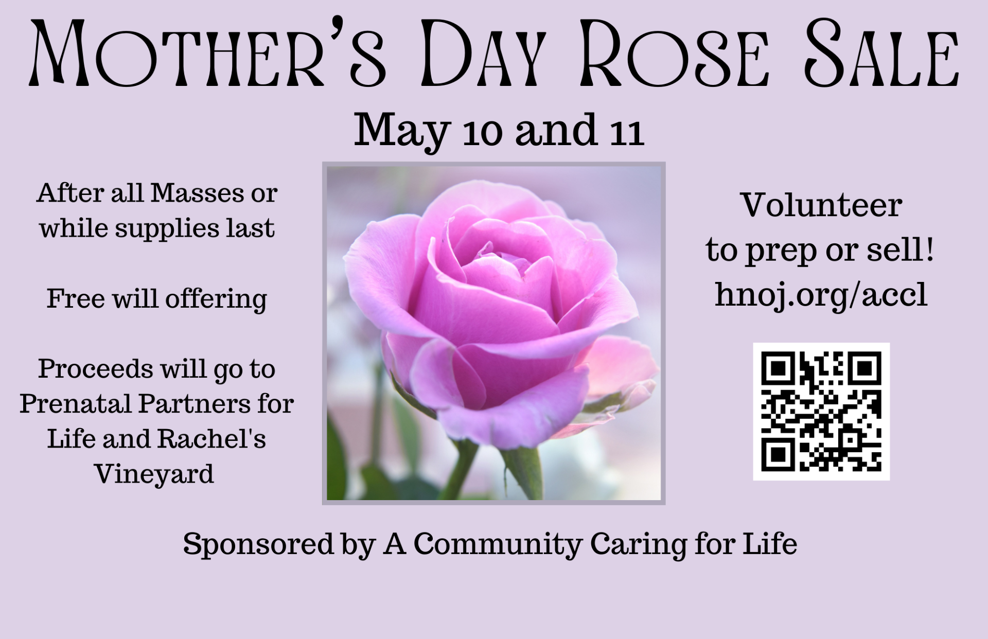 Thumbnail Rose Sale Table Tent 1